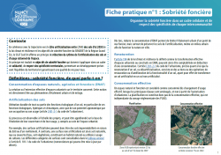 Fiche sobriété
